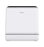 Hermitlux Countertop Dishwasher, 5 Washing Programs Portable Dishwasher With 5-Liter Built-in Water Tank And Inlet Hose & Drain Hose