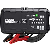 NOCO GENIUSPRO50, 50-Amp Fully-Automatic Professional Smart Charger, 6V, 12V and 24V Battery Charger, Battery Maintainer, Power Supply, And Battery Desulfator With Temperature Compensation, Black