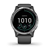 Garmin 010-02172-11 Vivoactive 4S, Smaller-Sized GPS Smartwatch, Features Music, Body Energy Monitoring, Animated Workouts, Pulse Ox Sensors And More, Black