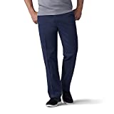 Lee Men's Performance Series Extreme Comfort Straight Fit Pant, Navy, 34W x 30L