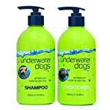 Underwater Dogs - Soap Free Dog Shampoo and Conditioner Set - 16.9 Fl. Oz. Vanilla/Coconut - Eliminates Pet Odor and Relieves Itchy Skin