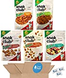 Snak Club Tajin Nuts Snack Peak Variety Gift Box – Peanuts, Toasted Corn, Tropical Mix, Crunchy Peanuts, and Fiesta Snack Mix