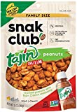 Snak Club Tajin Clasico Chili & Lime Peanuts, Family Size, 12 Ounce