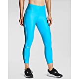 Under Armour Women's HeatGear Armour WordMark 7/8 Leggings , Equator Blue (417)/Seaglass Blue , Large