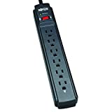 Tripp Lite 6 Outlet Surge Protector Power Strip, 6ft Cord, 790 Joules, Black, $20,000 INSURANCE (TLP606B)