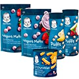 Gerber Up Age Snacks Variety Pack - Puffs, Yogurt Melts & Lil Crunchies, 9 Count