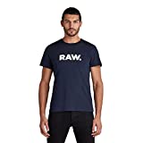G-Star Raw Men's Logo RAW. Holorn Short Sleeve T-Shirt, Sartho Blue, Small