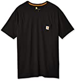 Carhartt Men's Big Force Cotton Delmont Short Sleeve T-Shirt (Regular and Big & Tall Sizes), Black, 3X-Large Tall