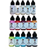 Special Bundle-Dina Wakley-Heavy Body Acrylic Paints-(1 oz) 15 Colors with Clear Vinyl Storage Bag