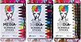 Dina Wakley - Scribble Sticks 1, 2 and 3 - Three Item Bundle