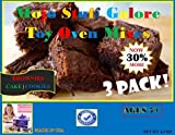 Mojo's Children's Easy to Bake Oven Mixes | Play Toy Oven 3 Pack Mega Refill | Cupcakes Cookies Brownie Ultimate Baking Supplies | Super Pack Net Wt 7.4 oz