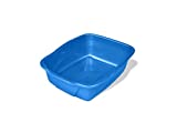 Van Ness Pets Extra Small Open Cat Litter Box, Kitten/Rabbit Size, Blue, CP0