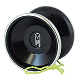 Yoyo King Black Ghost Bi Metal Aluminum and Steel Professional Trick Yoyo with Ball Bearing Axle and Extra String