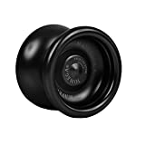 Yomega Maverick - Professional Aluminum Metal Yoyo for Kids and Beginners with C Size Ball Bearing for Advanced yo yo Tricks and Responsive Return + Extra 2 Strings & 3 Month Warrant (Black)
