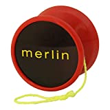 Yoyo King Merlin Pro Yoyo with Ball Bearing Axle and Extra String … (red)