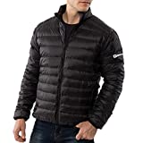 Alpine Swiss Niko Mens Down Alternative Jacket Puffer Coat Packable Warm Insulation & Lightweight BLK 2XL