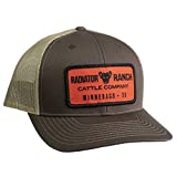 Rodeo Time Cattle Company Cap Brown & Tan Mesh Precurved