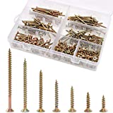 Rustark 280-Pcs [#7 5/8'' to 2-1/2''] Phillips Bugle Head Coarse Thread Drywall Screw Self Tapping Wood Screws Assortment Kit Ideal for Drywall Sheetrock - Zinc Plated Carbon Steel