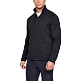 Under Armour Men's Specialist Henley 2.0 1/4 Zip T-Shirt , Black (001)/Charcoal , Large