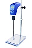 ONiLAB Electric Overhead Stirrer, LCD Digital Overhead Stirrer Mixer with Stirring Rod and Stand，，Powerful 20L ，10000 mPas ， 50~2200RPM （Stand Included), Dark Blue