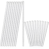 20 Glass Stirring Rods Stir Stick with Both Round Ends 12 Inch Long 7 mm Diameter and 6 Inch Long 5 mm Diameter, 10 for Each Size for Lab Kitchen Science Education and Stir Hot Cold Beverage Cocktails