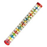 MUSICUBE 16 Inch Baby Rainmaker Toy Rain Stick Musical Instrument for Baby Infant Toddler Raindrop Sound Shakers & Rattle Sensory Musical Toys for Boys Girls