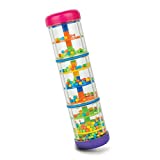 Halilit Baby Rainmaker Mini Toy (8 inch) - Rain Stick Musical Instrument for Babies, Toddlers and Kids - Sensory Developmental Rhythm Shaker