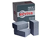EZVIVA - Grill Cleaning Stone Groove Less Multiuse Griddle Pumice BBQ Grill Brick for Flat Top & Pit Boss All Purpose Cleaner - Pack of 3