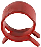 100 1/2" Spring Action Hose Clamps Red