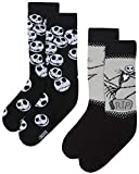 Disney Men's Nightmare Before Christmas 2 Pack Crew Socks, Size Sock Size: 10-13, Assorted