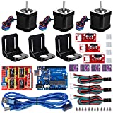 Kuman Professional CNC Kit for arduino, GRBL CNC Shield +Kuman Board + RAMPS 1.4 Mechanical Switch Endstop + DRV8825 A4988 GRBL Stepper Motor Driver with Heat Sink + Nema 17 Stepper Motor