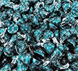 HERSHEY'S KISSES Dark Chocolate Mint Truffle Candy Green Foil, Christmas Candy Bulk - 2 Pound Bag