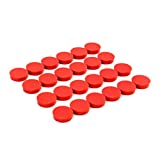 Bullseye Office Magnets (24 Pack) - Red Round, Refrigerator & Classroom Magnets - Perfect as Whiteboards, Lockers, or Fridge Magnets [Red]
