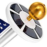 Solar Flag Pole Light, Lasts 2X Longer Than Competition, Super Bright Flag Pole Lights, 100% Flag Coverage, Fits Most Flag Poles, Flag Pole Lights Solar Powered, Bright Energy Saving LEDs - Vont