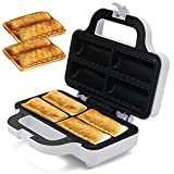 Lumme Snack Maker, Delicious Pizza Pockets, Hot Dogs in Blanket, Hot Apple Pie, Chocolate Roll, Sausage Rolls, Fits 4, Non-stick, Make Quick, and savory meals.