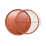 Chef Pomodoro Copper Crisper Tray, Air Fryer Tray for Oven, Deluxe Air Fry in Your Oven, 2-Piece Set, Air Fryer Baking Pan, Air Fryer Basket for Oven (Round- Large)