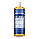 Dr. Bronner’s - Pure-Castile Liquid Soap (Peppermint, 8 ounce) - Made with Organic Oils, 18-in-1 Uses: Face, Body, Hair, Laundry, Pets and Dishes, Concentrated, Vegan, Non-GMO