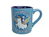 Silver Buffalo Bob's Burgers Tina Unicorn Acquired Taste 14oz Ceramic Mug, 1 Count (Pack of 1), Blue