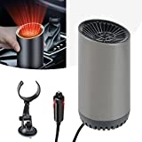 Cup Shape Car Warm Air Blower, 2 in1 Portable Fast Car Heater Defroster, 12V 150W Windshield De-Icers Defogger for Winter Car Glass with Suction Holder, Mini Car Heater Suitable for Various Car Models