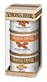 Virginia Diner - Triplet Peanut Gift Set (Salted Virginia Peanuts, Honey Roasted Peanuts & Butter Toasted Peanuts), Three 10 Ounce Tins