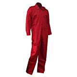 Chicago Protective Apparel 605-FRC-R-XL FR Cotton Coverall, X-Large, Red