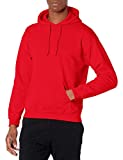 Gildan Men's Fleece Hooded -Sweatshirt Style G18500, Red, Large