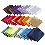 DanDiao Mens Pocket Squares Handkerchief For Wedding Party, Pack of 30, 8.6" x8.6"
