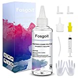 Fosgoit Printhead Cleaning Kit, Printer Cleaning Kit for Inkjet Printers HP Brother Epson Canon Lexmark WF-7710 WF-3640 7620 8600 8610 8620 WF-2750 WF-2650 C88 Liquid Printer Nozzle Cleaner, 100ML