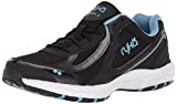 Ryka Women's Dash 3 Walking Shoe, Black/Meteorite/nc Blue, 10 M US