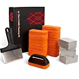 SHINESTAR 25 Piece Griddle Cleaning Kit for Blackstone, Easy to Clean on Hot or Cold Surfaces, Scraper and Handle Included