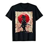 Japanese Art Samurai Vintage Fighter Retro Design T-Shirt