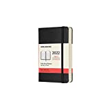 Moleskine Classic 12 Month 2022 Daily Planner, Hard Cover, Pocket (3.5" x 5.5"), Black