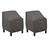 Classic Accessories Ravenna Water-Resistant 38 Inch Patio Lounge Chair Cover, 2-Pack