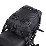 Rhinowalk Motor Pannier Bag 10/20/30L Multifunctional Waterproof Rear Rack Trunk Motorcycle Seat Bag, Black 20L